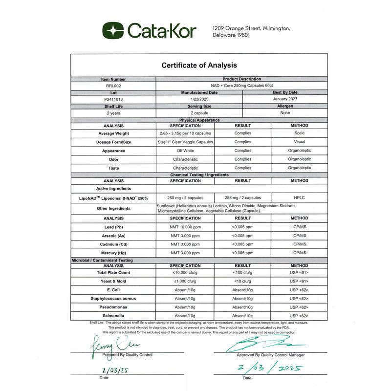 NAD+ Supplement for Skin Aging Support, Energy, and Focus